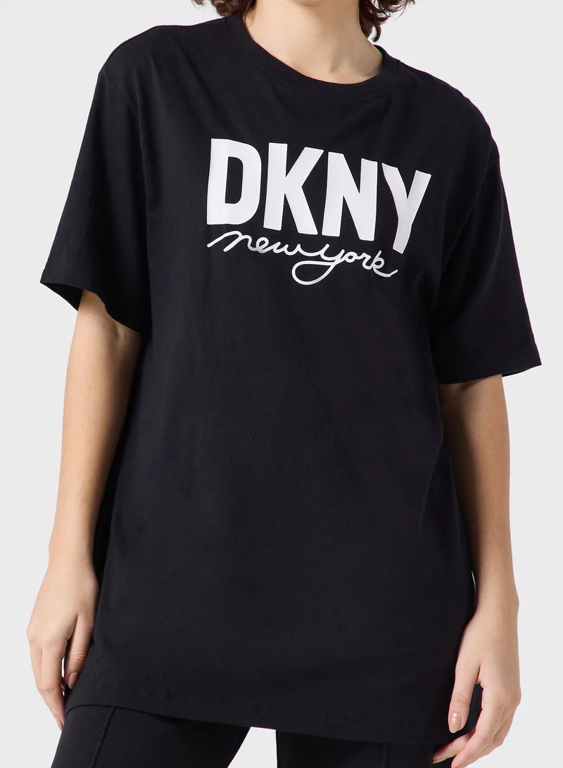 DKNY Crew Neck Logo T-Shirt