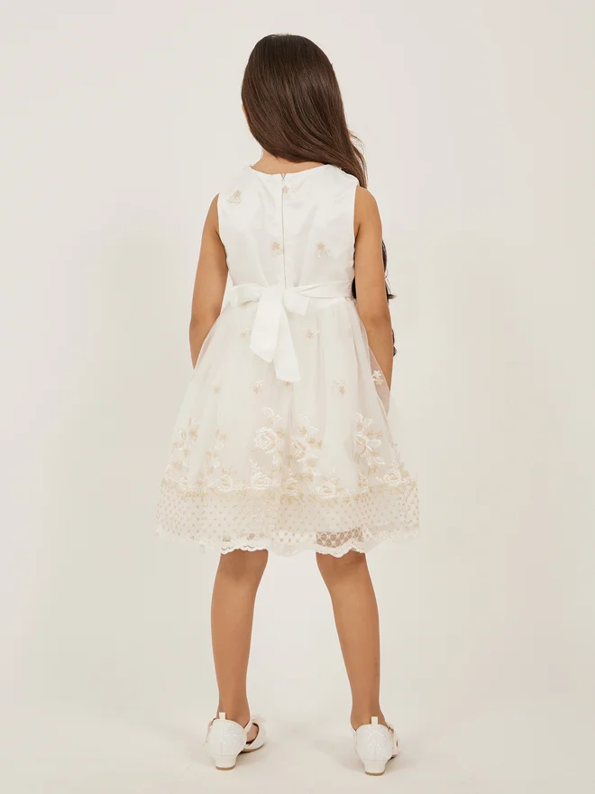 Styli Floral Tulle Dress