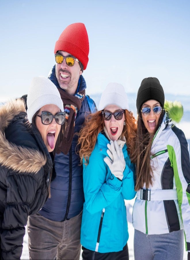 Tmflexe 2 Pieces 3-Hole Full Face Mask Cover Ski Mask Winter Balaclava Cap Knitted Face Cover for Winter Outdoor Sports - Image 4