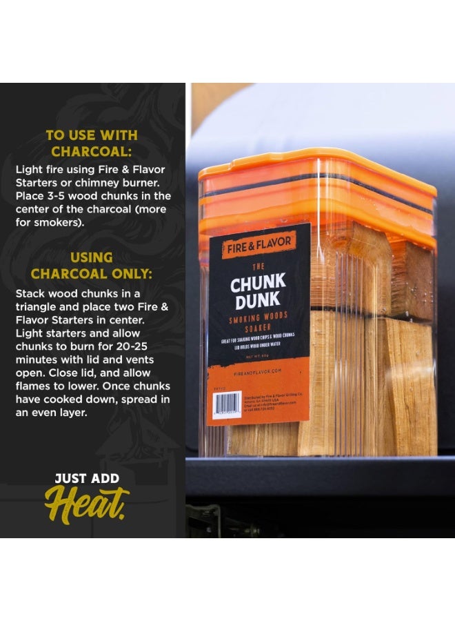 Fire & Flavor Oak Wood Chunks for Smoking and Grilling - All-Natural, Long-Lasting with a Mildly Sweet Flavor - Large Chunk Wood Chips for Smokers 1.6 kg  - Image 5