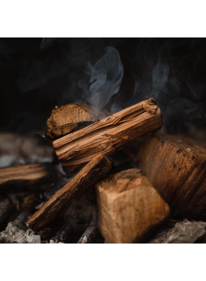 Fire & Flavor Oak Wood Chunks for Smoking and Grilling - All-Natural, Long-Lasting with a Mildly Sweet Flavor - Large Chunk Wood Chips for Smokers 1.6 kg  - Image 1
