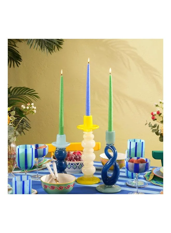 Zsa Zsa Zsu Deurne Cobalt Paraffin Candle 2.2x2.2x30 cm.