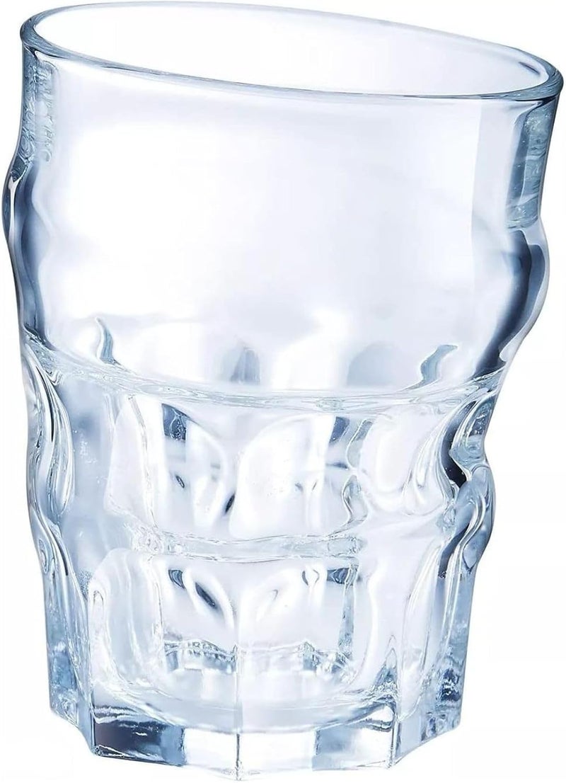 Arcoroc Pop Corn Tumbler Glass – 350ml | Set of 6 | Premium Quality | Unique & Creative Design | Dishwasher Safe | France - Image 1