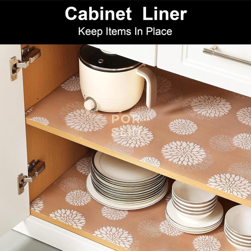 Porslin Kitchen Mats, 45cm x 5m Roll, Non-Slip, Waterproof, Washable, BPA-Free, Durable, Transparent, Easy to Clean, Food Grade, Ideal for Shelves, Cupboards, Drawers, Wardrobe, Fridge Liners - Image 3