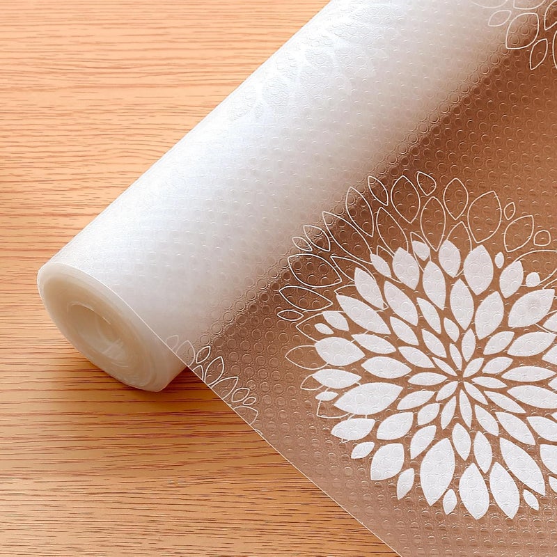 Porslin Kitchen Mats, 45cm x 5m Roll, Non-Slip, Waterproof, Washable, BPA-Free, Durable, Transparent, Easy to Clean, Food Grade, Ideal for Shelves, Cupboards, Drawers, Wardrobe, Fridge Liners - Image 1