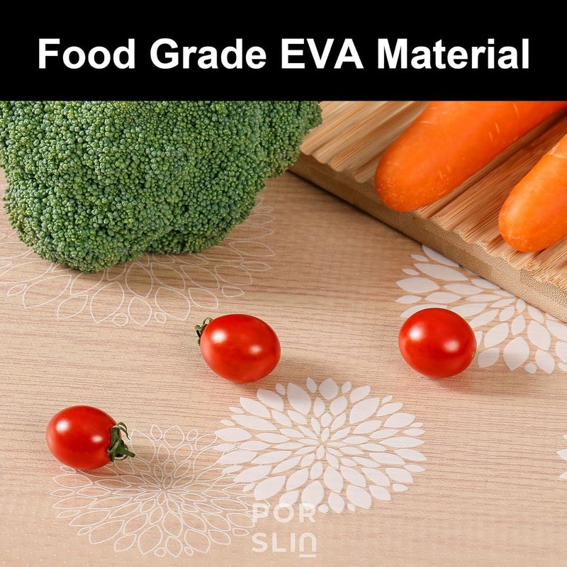Porslin Kitchen Mats, 45cm x 5m Roll, Non-Slip, Waterproof, Washable, BPA-Free, Durable, Transparent, Easy to Clean, Food Grade, Ideal for Shelves, Cupboards, Drawers, Wardrobe, Fridge Liners - Image 5