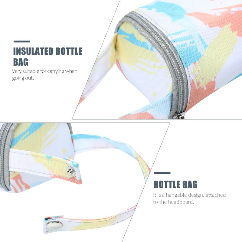 Insulated Bottle Bag Cooler With Ice Pack For Breastmilk Storage Portable Nursing Pouch - Image 4