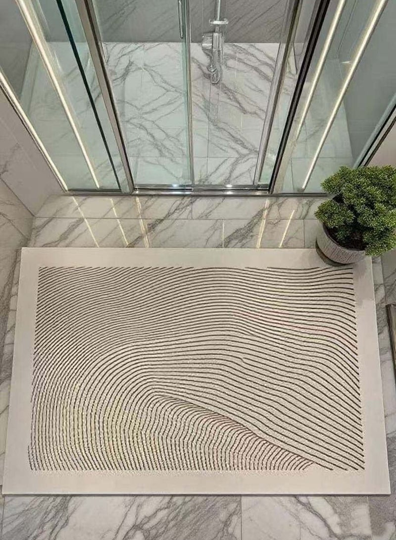 Premium Silica Gel Bath Mat​ designed for instant water absorption and quick drying. Features a non-slip​ backing for safety and a 60x40cm​ size perfect for bathrooms and kitchens. Easy to rinse and clean, keeping your floors dry and spotless. - Image 2