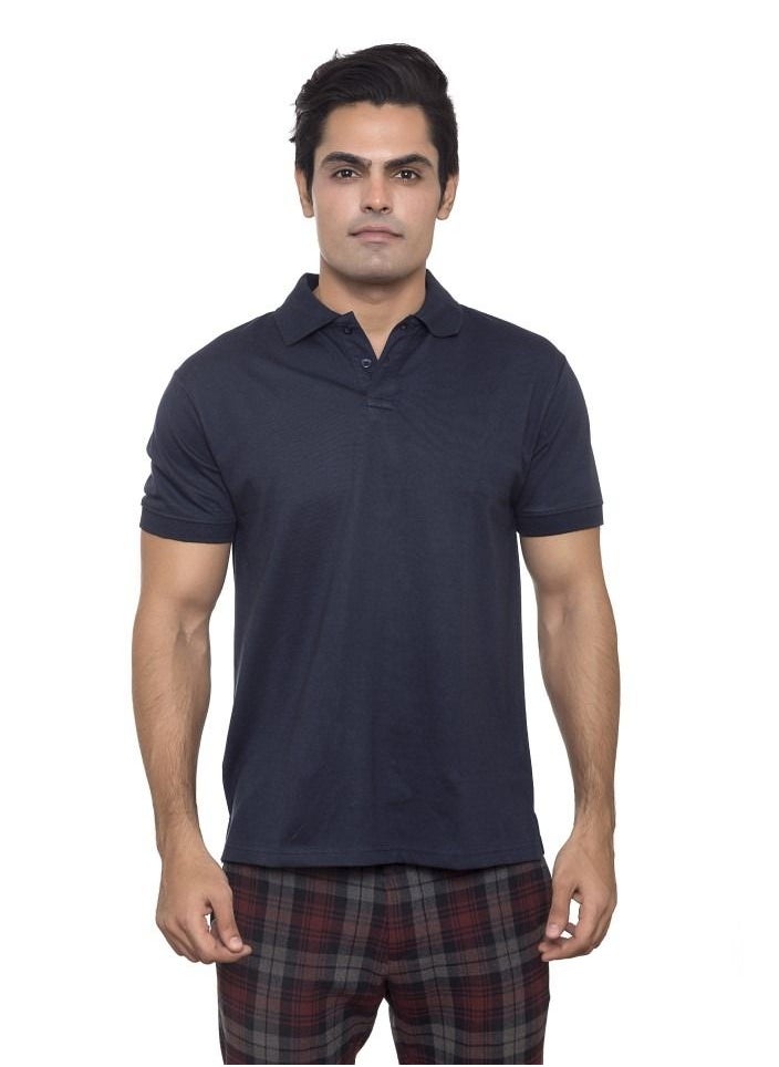 SANTHOME Men's Half Sleeve Polo T-Shirt with UV Protection  - Image 1