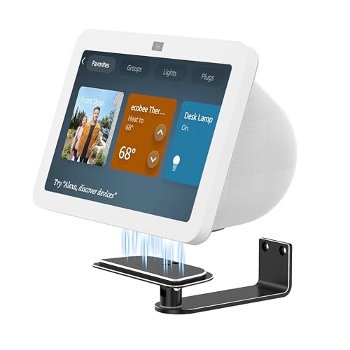 Laivli Wall Mount for Echo Show 8 (3rd Gen), Aluminum Alloy Stand with Strong Magnetic, Tilt and Swivel for Viewing, Smart Display Stand for Show 8 3rd Generation (Black) - Image 1