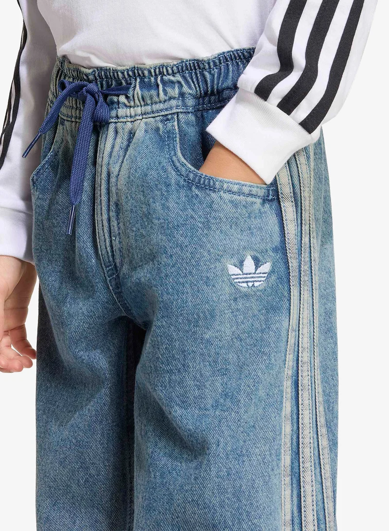 Adidas Originals WORBLU Kids Firebird Loose Denim Track Pants  | Best Price UAE