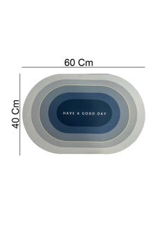Status Contract Status Contract Water Absorbing Mat For Bathroom Quick Dry Rubber Backed Anti-Slip Floor Mat Non Slip Mat For Home, Kitchen (40 X 60 Cm) (Grey)  - Image 3