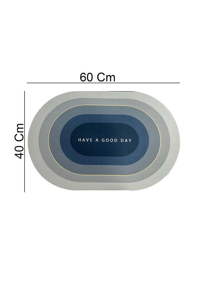 Status Contract Status Contract Water Absorbing Mat For Bathroom Quick Dry Rubber Backed Anti-Slip Floor Mat Non Slip Mat For Home, Kitchen (40 X 60 Cm) (Grey)  - Image 3