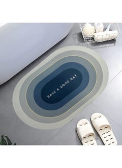 Status Contract Status Contract Water Absorbing Mat For Bathroom Quick Dry Rubber Backed Anti-Slip Floor Mat Non Slip Mat For Home, Kitchen (40 X 60 Cm) (Grey)  - Image 1