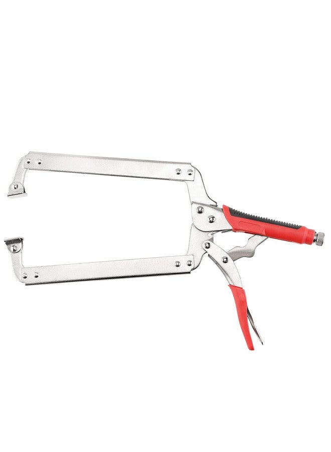 بينجيو كماشة قفل بمشبك على شكل حرف C من PINGEUI، قطعتان مقاس 18 بوصة، مشابك على شكل حرف C شديدة التحمل مع وسادات دوارة وغطاء مقبض مطاطي، أدوات لحام قابلة للتعديل للنجارة، فتحة فك قصوى 7 بوصات - Image 4