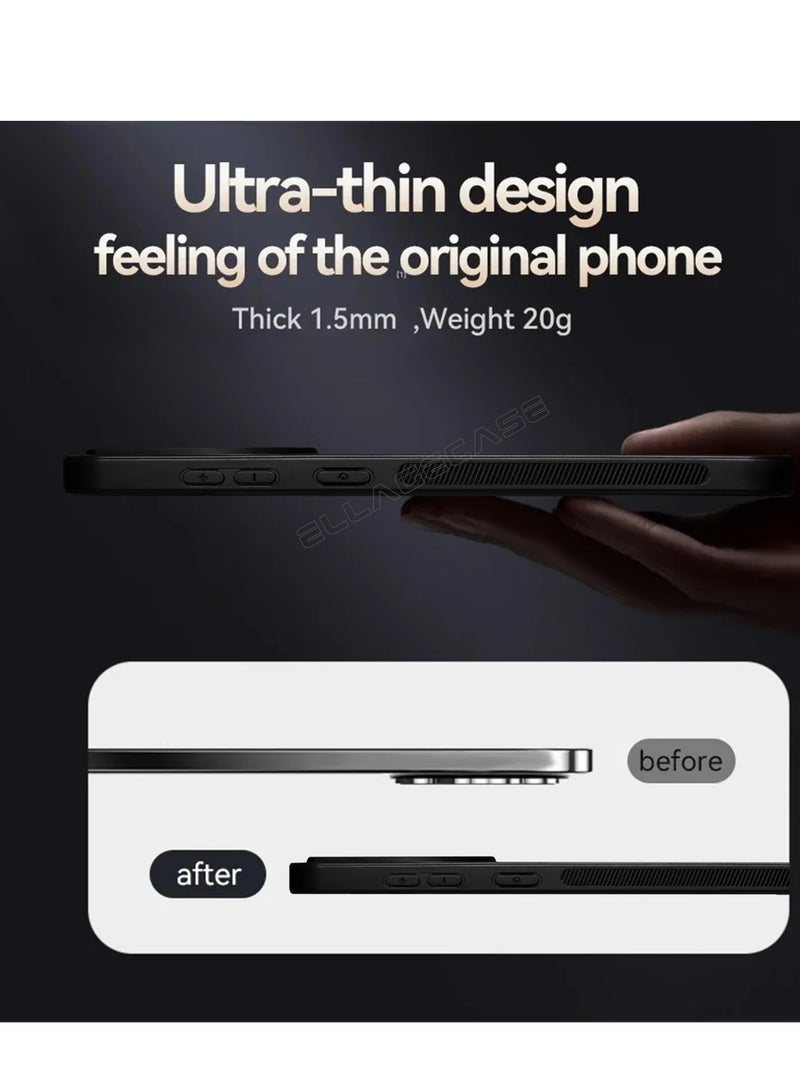 ELLAGECASE Business Class Case for Xiaomi 15, Ultra-Thin, Built-in Magnetic Plate, Wireless Charging, Shockproof, Full Camera Lens Protection - Image 5