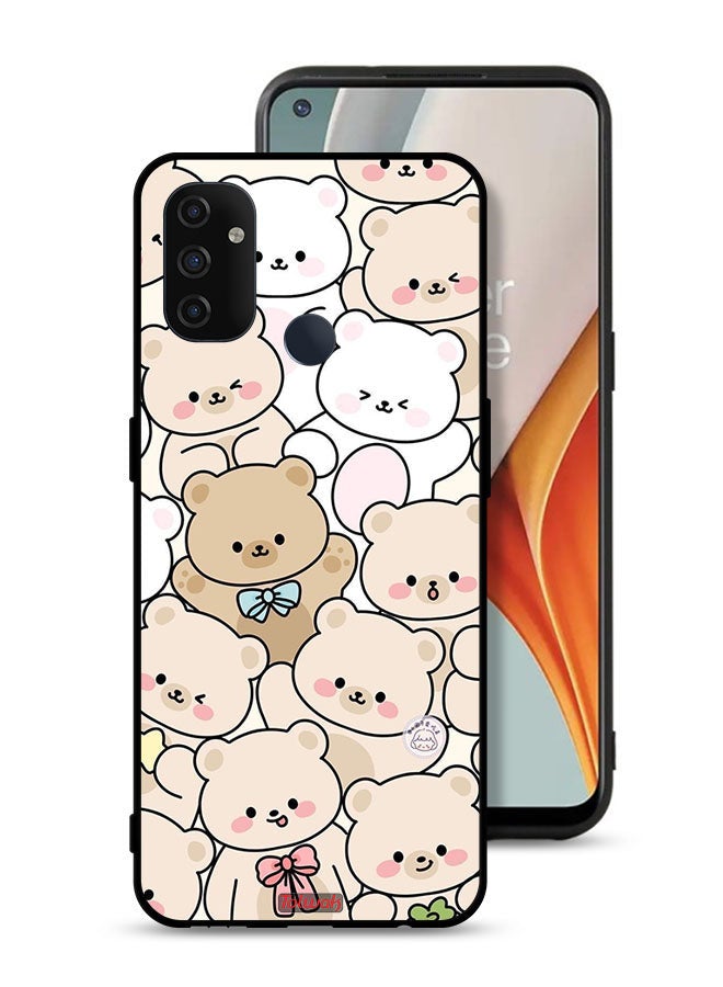 Tolwak OnePlus Nord N100 Protective Case Cover Bears Pattern - Image 1