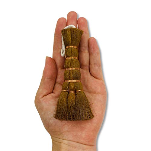 KAKURI Bonsai Broom Brush Small 4.3" Professional Gentle Small Broom, Japanese Bonsai Tool - Image 4