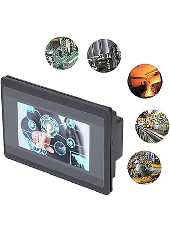 4.3 Inch LCD Touch Screen With High Touch Accuracy 480x272 Resolution For FX3U Series Compatible With Various PLC ARM9 CPU 600MHz 8MB RAM 16MB Flash DC24V 12 In 10 Out - Image 1