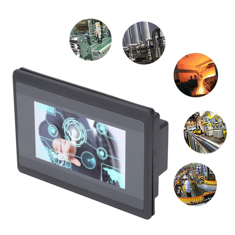 4.3 Inch LCD Touch Screen With High Touch Accuracy 480x272 Resolution For FX3U Series Compatible With Various PLC ARM9 CPU 600MHz 8MB RAM 16MB Flash DC24V 12 In 10 Out - Image 2