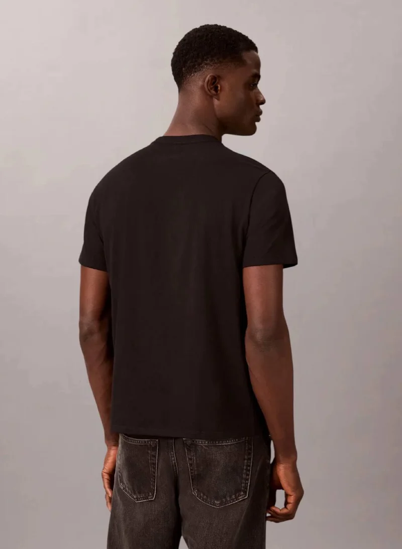 Calvin Klein Jeans Black CK NYC Crewneck Graphic Tee for Men | Best Price UAE