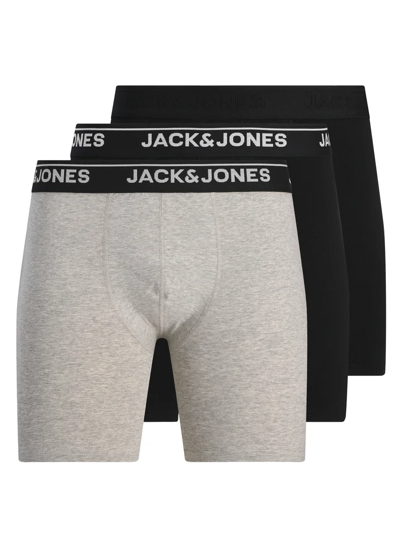 جاك اند جونز 3 Pack of Logo Band Trunks