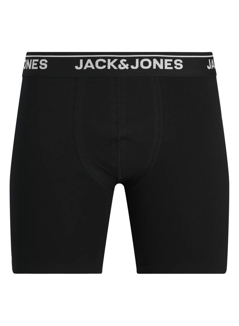 JACK & JONES Black 3 Pack of Logo Band Trunks  | Best Price UAE