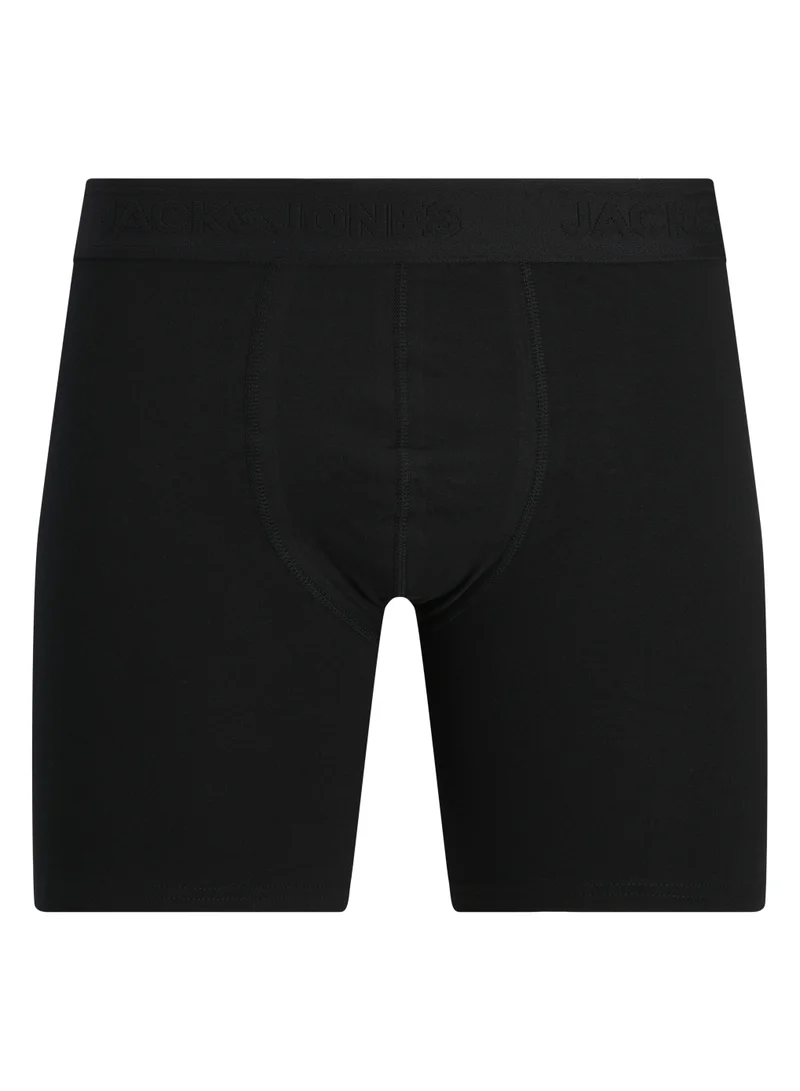 JACK & JONES Black 3 Pack of Logo Band Trunks  | Best Price UAE