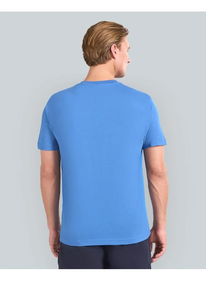 GANT Gant Small Graphic Printed T-Shirt For Men (Navy With Red Print)