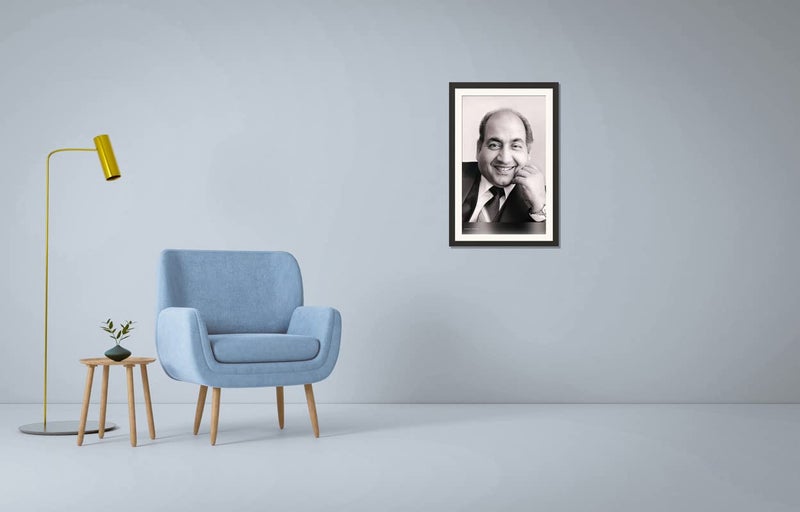 FRAME OF Mohammed Rafi Wall Hanging Framed Photo Without Glass For Office Home School Institutions Study Room 13 X 18 Inch - Image 3