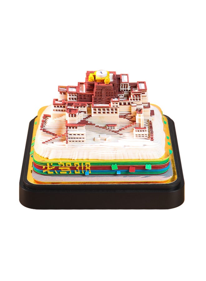 Beijing Forbidden City Cultural And Creative Gifts Corner Tower Paper Carving Calendar Decorative Ornaments Tourist Attractions Souvenirs 3d Three-dimensional Sticky Notes