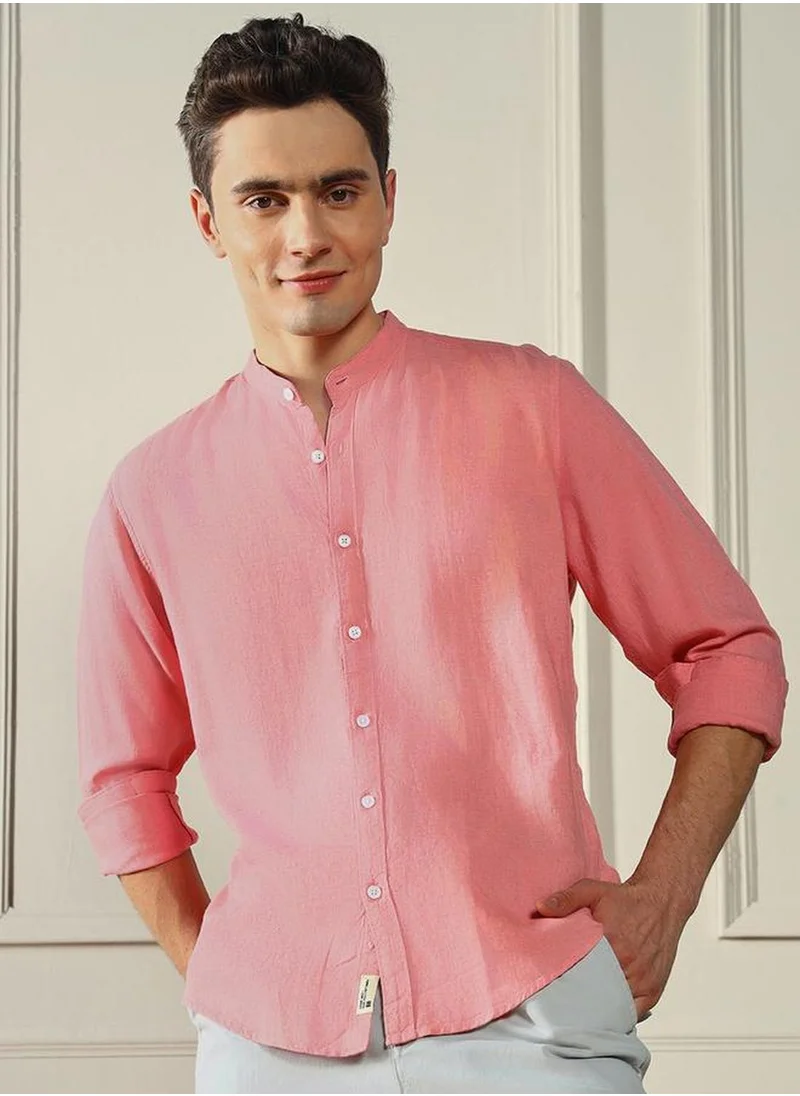 دينيس لينغو Pink Shirt For Men