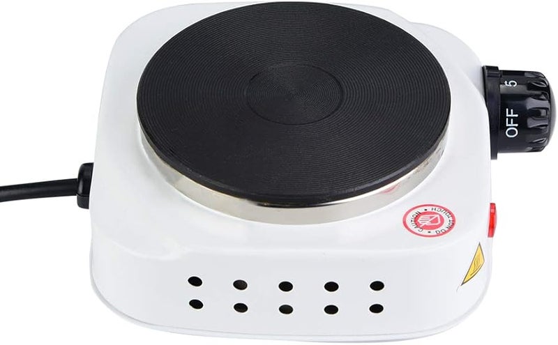 Portable 500W Electric Hot Plate Mini Stove Adjustable Temperature Fast Heating 570F - Image 1
