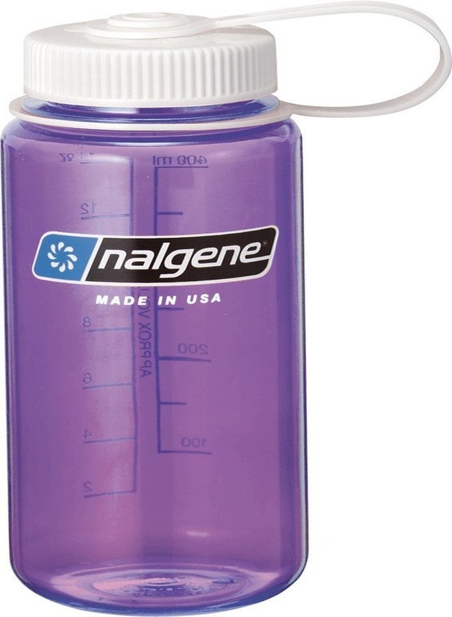 Nalgene Tritan Wide Mouth BPA-Free Water Bottle, Purple, 16 oz (342056) - Image 1
