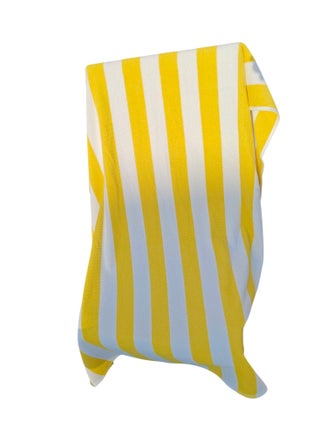 Premium Cotton-Rich Terry Beach Towels Hotel Pool/Swimming/Beach Towel Extra Large Size Bath Towel - Pack of 1 - 36 x 72 inches - Yellow & White Stripes - pzsku/Z0F57EE8ADA286F81D14DZ/45/1749304783/031870cf-4c8e-4b9f-9472-3b65572bae25