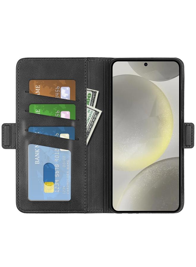 اس-توب جراب لهاتف Samsung Galaxy S24 FE 5G بمشبك مغناطيسي مزدوج الجوانب وغطاء جلدي أفقي قابل للطي - Image 4