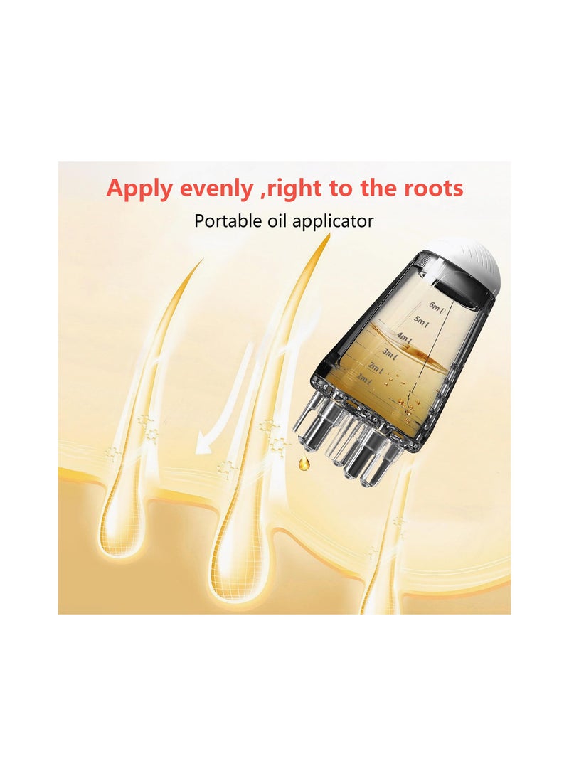 SOLARAE Hair Oil Applicator Bottle with Scalp Comb, Root Oil Applicator for Hair Serum and Various Liquids, Ball Tip Design for Easy Application at Home, Ideal Scalp Care Tool. - Image 2