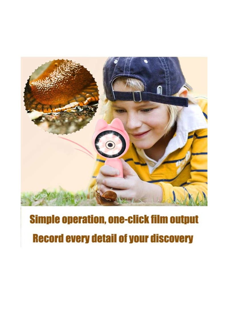 Generic 2-in-1 Microscope Camera for Kids, Mini Handheld Microscope Supporting Multiple Viewing Angles, Outdoor Educational Science Adventure Toys, Birthday Gifts for 3-10 Years Old Girls - Image 5
