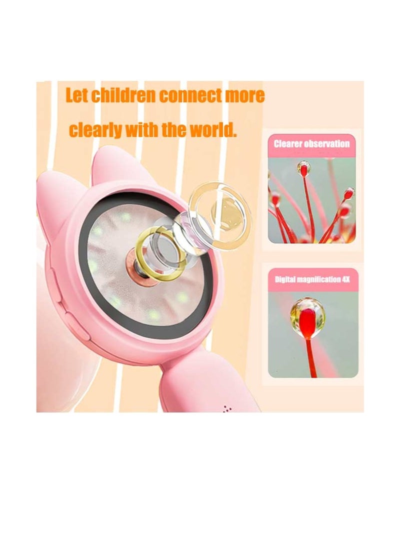 Generic 2-in-1 Microscope Camera for Kids, Mini Handheld Microscope Supporting Multiple Viewing Angles, Outdoor Educational Science Adventure Toys, Birthday Gifts for 3-10 Years Old Girls - Image 3