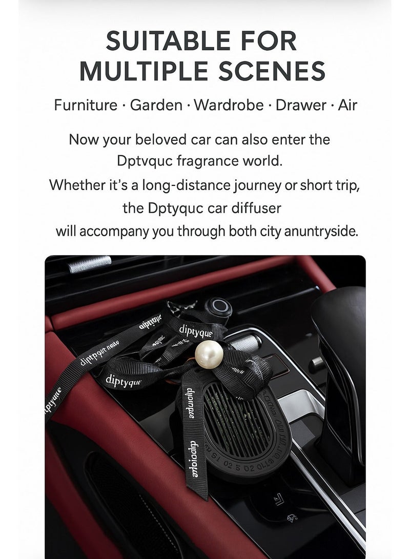 Diptyque 34 بوليفارد سان جيرمان (عطر محايد كلاسيكي) - موزع عطر للسيارة وإدخال موس، توابل، كشمش أسود. رحلة إلى عطر مميز. - Image 3