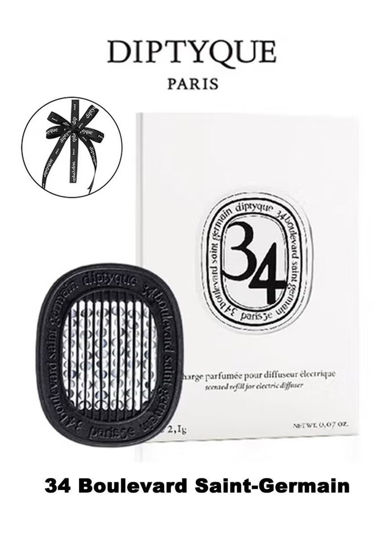 Diptyque 34 بوليفارد سان جيرمان (عطر محايد كلاسيكي) - موزع عطر للسيارة وإدخال موس، توابل، كشمش أسود. رحلة إلى عطر مميز. - Image 2