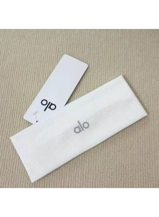 Alo Yoga رباط رأس ALO يوغا - مرن - لياقة بدنية في الهواء الطلق - رياضة - مضاد للانزلاق - رباط رأس لاصق - أبيض - Image 2