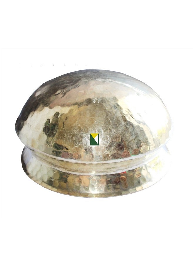 KITCHEN NEXT Muke Brass Handi Sipri cookwere Heavy Weight with Hammered Shinny Finish for Cooking & Serving Used for Cooking biryani (2 litres) (Small) - Image 3