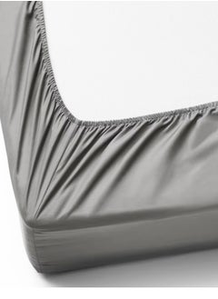 Generic Fitted Bed Sheet Grey 180x200 cm  - Image 2
