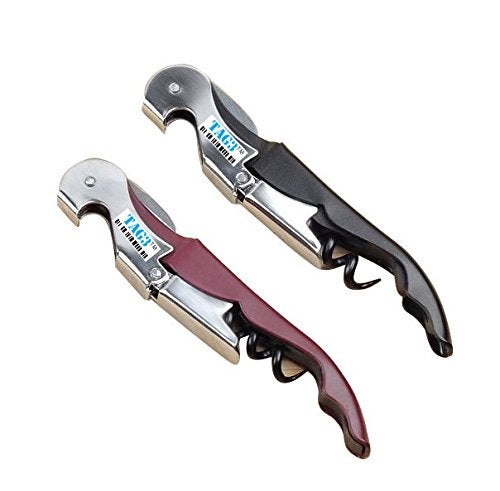 TAG3 (TM) Stainless Steel Folding Cork Screw Wine Opener (1 Pc Random color) - Image 1