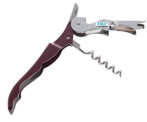 TAG3 (TM) Stainless Steel Folding Cork Screw Wine Opener (1 Pc Random color) - Image 2