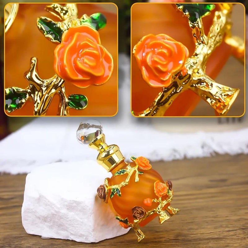 زجاجة عطر زجاجية بسعة 15 مل مع خيط ملون. - Image 2