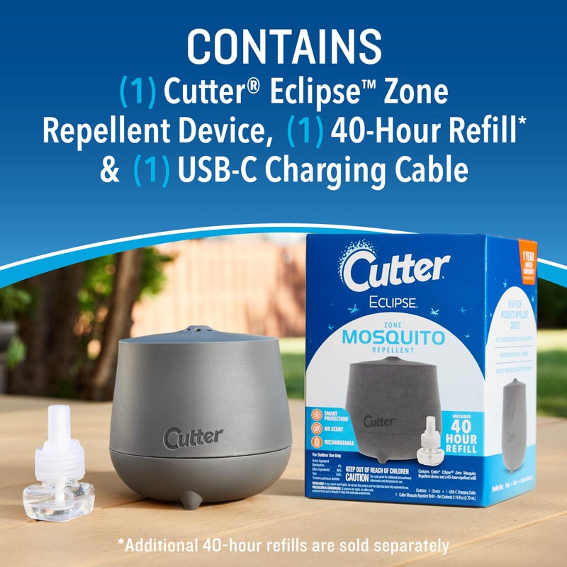 Cutter Eclipse Zone Mosquito Repellent Device, Outdoor Diffuser for Effective Mosquito Protection - Image 3