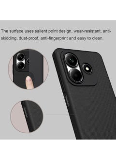 Nillkin Xiaomi Redmi Note 14 Case Cover Super Frosted Shield Pro Matte All-Round Protection Anti-scratch Slim Luxury Hard Back (PC+TPU) Cover Raised Bezel Camera Protect Cover for Redmi Note 14 Black  - Image 3