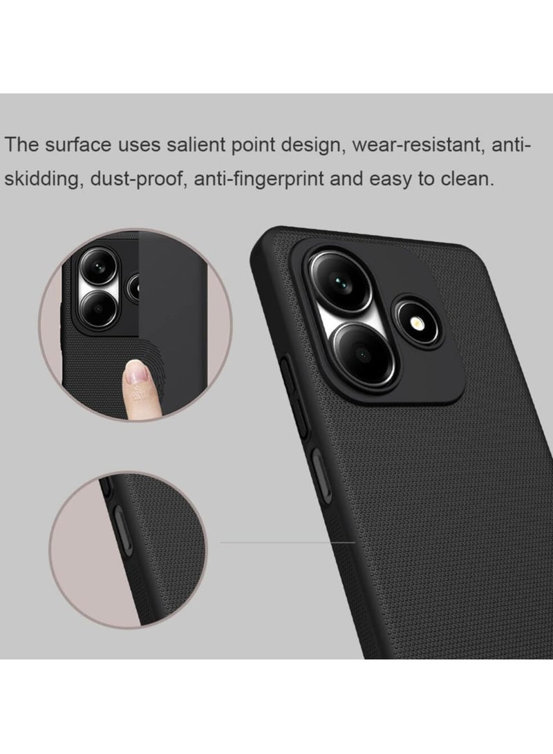 Nillkin Xiaomi Redmi Note 14 Case Cover Super Frosted Shield Pro Matte All-Round Protection Anti-scratch Slim Luxury Hard Back (PC+TPU) Cover Raised Bezel Camera Protect Cover for Redmi Note 14 Black - Image 3